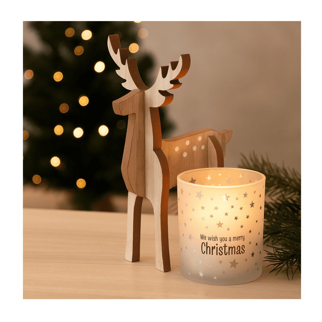 Decoratief houten rendier - Afbeelding 2