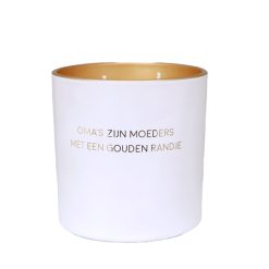 Geurkaars oma's zijn moeders met een gouden randje.  My flame