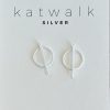 Zilveren oorring cirkel Katwalk Silver