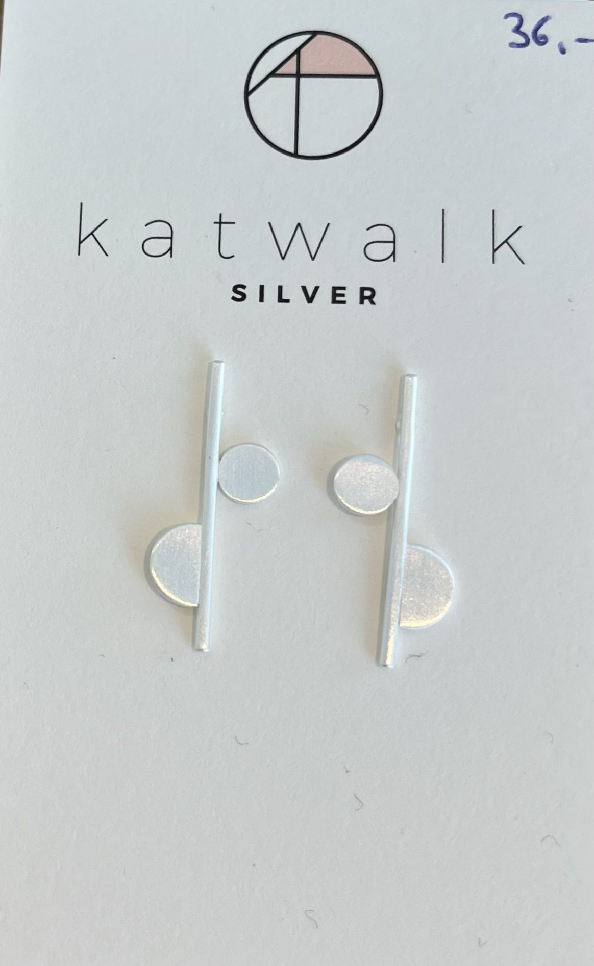 Zilveren oorring Katwalk Silver