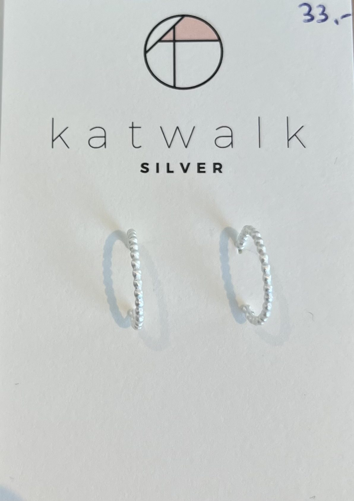 Zilveren oorring Katwalk Silver