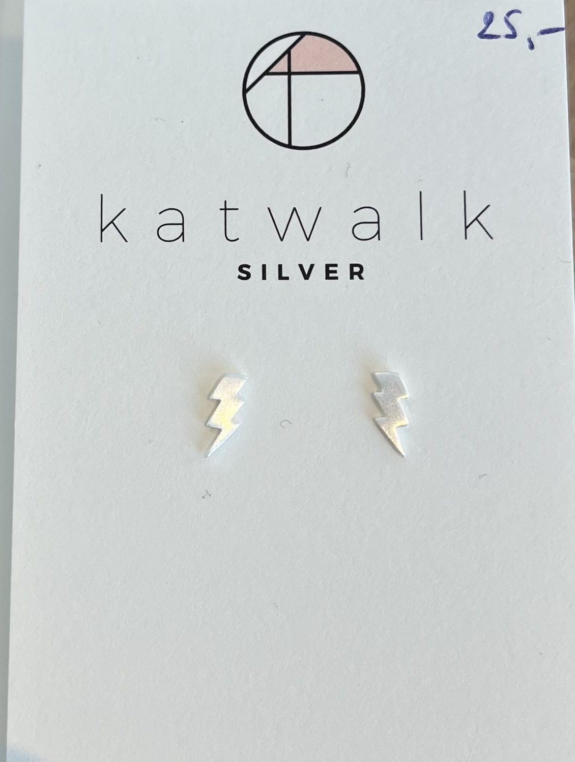 Zilveren oorring bliksem Katwalk Silver