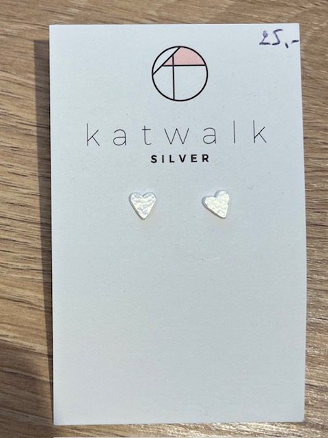 Zilveren oorring hartjes Katwalk Silver