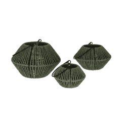 Lantaarn groen set van 3