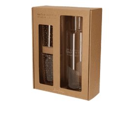 Cadeauset  waterkaraf en 2 glazen