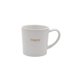 Mok met tekst " happy "