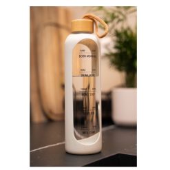 Drinkfles met motivatietekst - wit