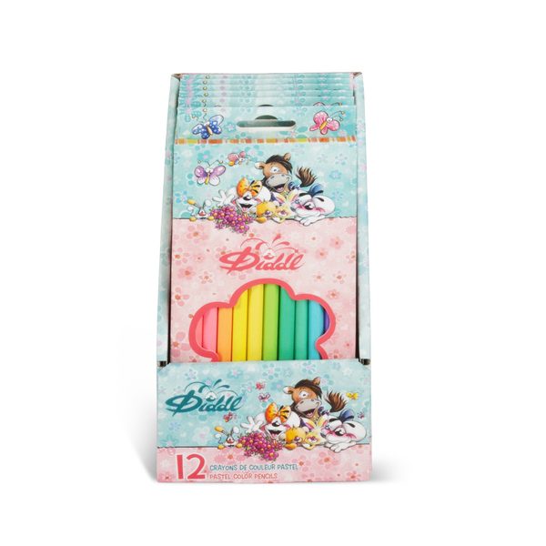 Diddl kleurpotloden – Set van 12 pastel kleurpotloden - Afbeelding 2