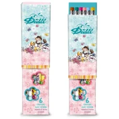 Diddl schrijfpotlood met gom , set van 6 stuks